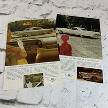 Vintage 1963 Advertising Art Print Ad Lot Of 2 Cadillac First Take The Wheel - $9.89