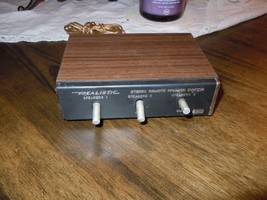 Vintage Realistic Stereo Remote Speaker Switch 3-Way 40-125A Radio Shack - $19.99