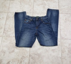 Adjustable Dark Wash Gap Kids 1969 Mid Rise Straight Leg Jeans Size 18 S... - $27.00