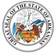Arkansas State Seal Sticker Made In The Usa R10 Choose Size From Dropdown - $1.45