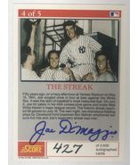 Joe DiMaggio Signed Autographed 1992 Score Certified Baseball Card #427/... - $599.99
