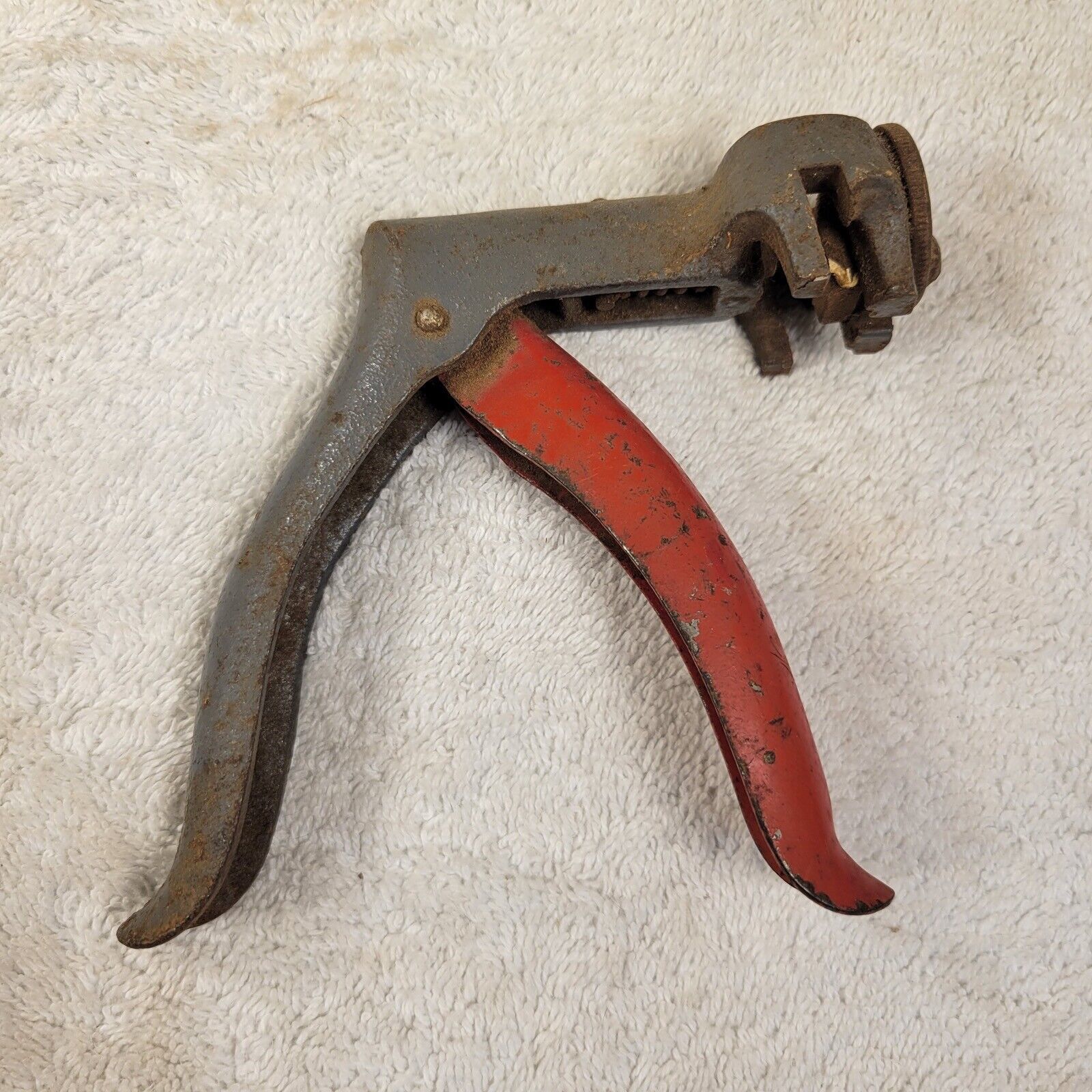 Vintage Antique Hand Saw Blade Sharpening Tool Clamp Unbranded Cast Iron