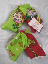 NEW Girls Anklet Socks Size 7.5-3.5 Disney Rapunzel Sleeping Beauty Chri... - $6.95