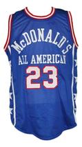 Michael Jordan #23 McDonald's All American Basketball Jersey New Blue Any Size image 4