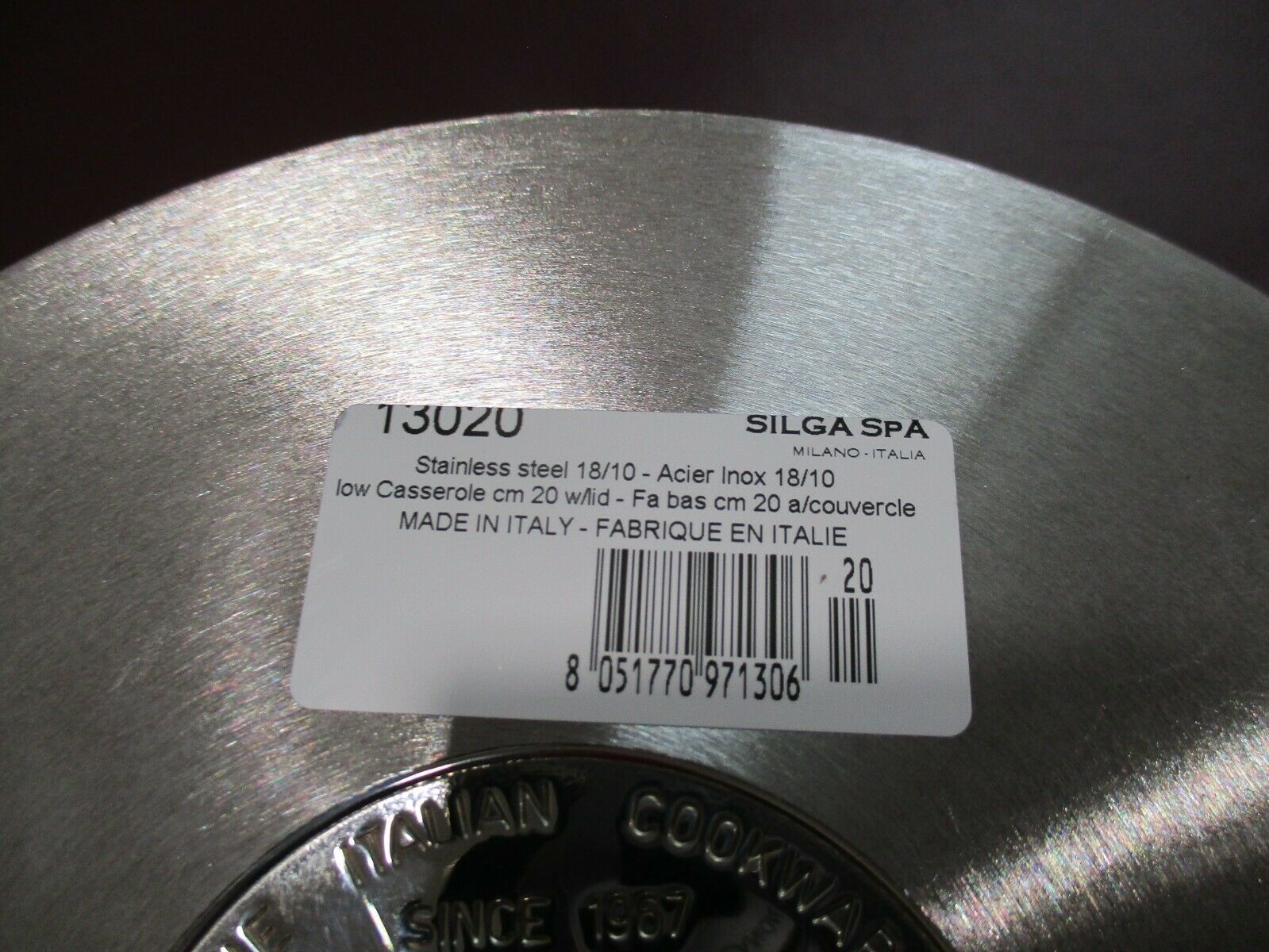 Silga Teknika Italian 18/10 Stainless-Steel set of 2 Casserole Cookware w/  Lids