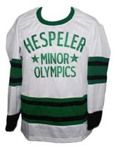 Any Name Number Hespeller Minor Olympics Hockey Jersey Gretzky White Any Size image 1