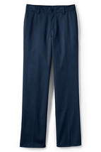 Lands End Uniform Boys Size 18, 29" Inseam Tailored Fit Chino Pant, Classic Navy - $17.99