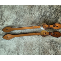 Women's Western Light Oil Leather Spur Straps USED image 1