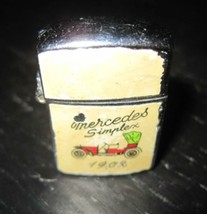 TINY Mini Flip Top Petrol lighter MERCEDEZ SIMPLEX 1902 antique Car Lighter - $14.99