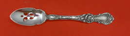 Floral by Wallace Plate Silverplate Pierced Olive Spoon Custom Made - $38.61