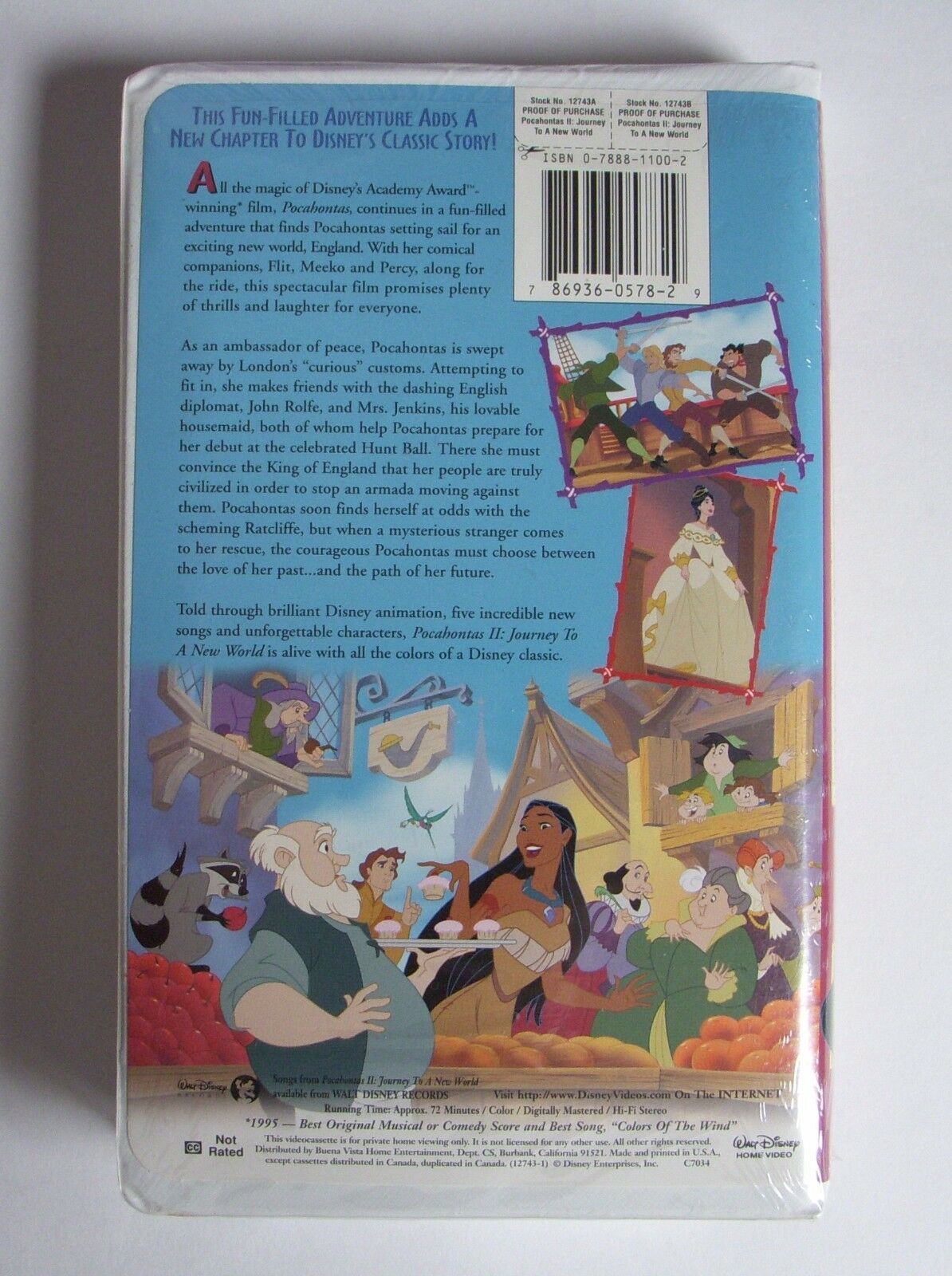 pocahontas 2 journey to a new world vhs