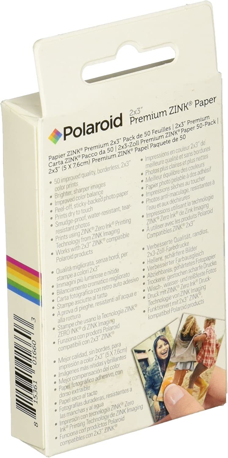 Polaroid Premium Gloss 5x7 Photo Paper Sealed 15 Sheets Inkjet 48 lb.