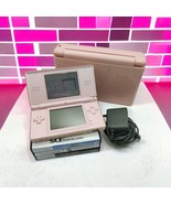 Nintendo DS Lite Console Rose Pink USG-001 Bundle w/ Case Games Tested READ - $68.59