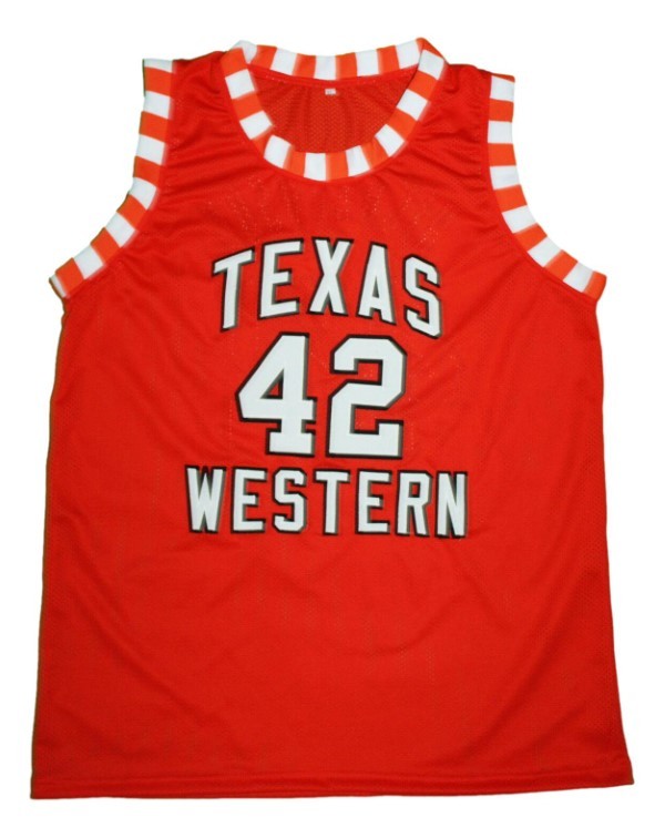 Nolan richardson texas western basketball jersey orange   1