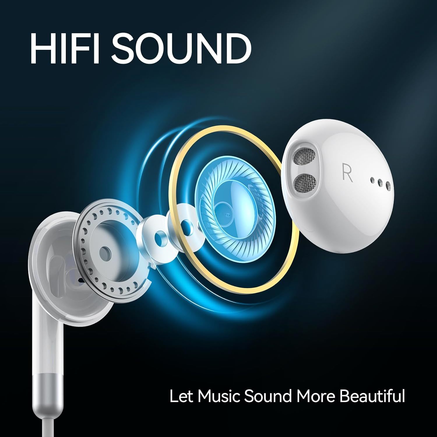 Usb C Earphones For Samsung Galaxy S23 Ultra S22 S21 Fe S20 A53 A54