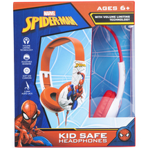 Marvel Spiderman Kid Safe Headphones (HP-0062-SPIDERM)