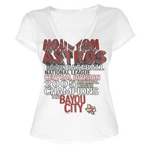 MLB  Woman&#39;s Houston Astros WORD White Tee with  City Words XL - $18.99