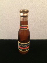 Vintage Blatz Beer 4 1/2" souvenir glass bottle with original foil and label