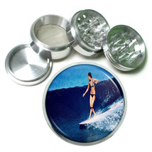 Surfer Pin Up Girls D6 63mm Aluminum Kitchen Grinder 4 Piece Herbs & Spices - $13.81