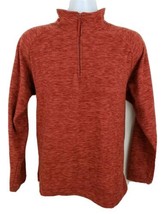 Mountain Warehouse 1/4 Zip Long Sleeve Sweater Pullover Men's Size L Red Fleece - $20.12