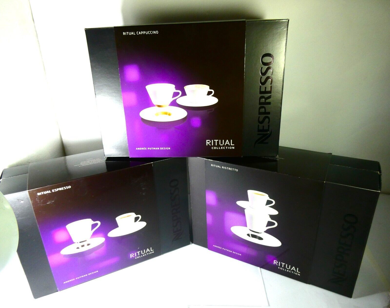 Nespresso Pixie 2 X 2 Lungo Coffee Cups ( Bukeela & Linizio ) in Brand Box  , New