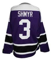 Any Name Number Cleveland Crusaders Custom Retro Hockey Jersey Shmyr Purple image 2