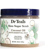 1 Count Dr Teal&#39;s 19 Oz Coconut Oil Essential Oils Shea Butter Sugar Scrub - $22.99