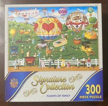 2 Master Pieces Puzzles 300 Pc Flights Of Fancy &amp; Morning Deliveries - B... - $14.89