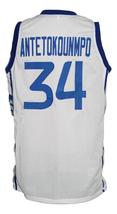 Giannis Antetokounmpo Custom Greece Basketball Jersey New Sewn White Any Size image 2