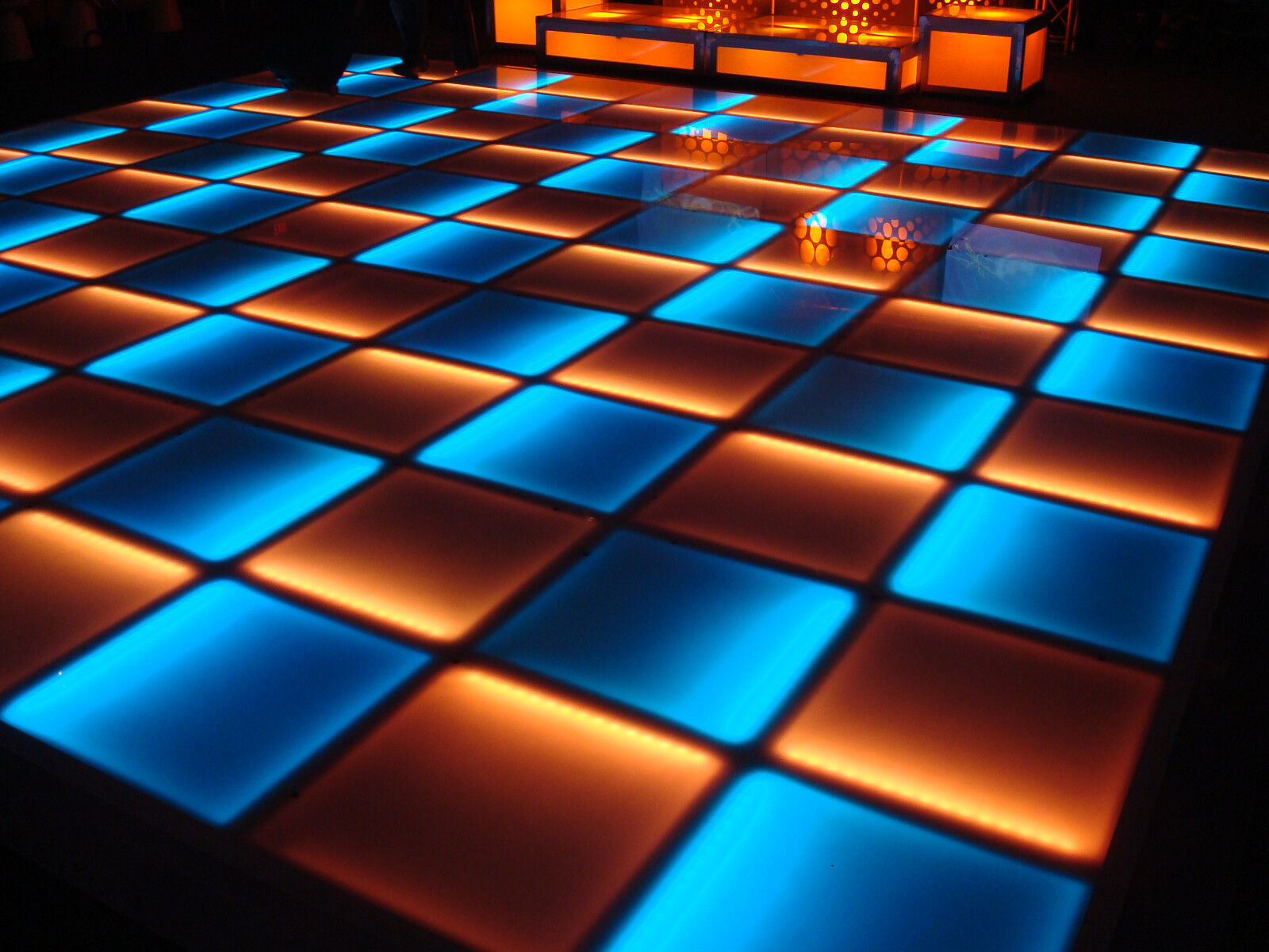 NEW! Complete 12' ft x 12' ft LED LIGHTED DANCE FLOOR Disco DJ Night