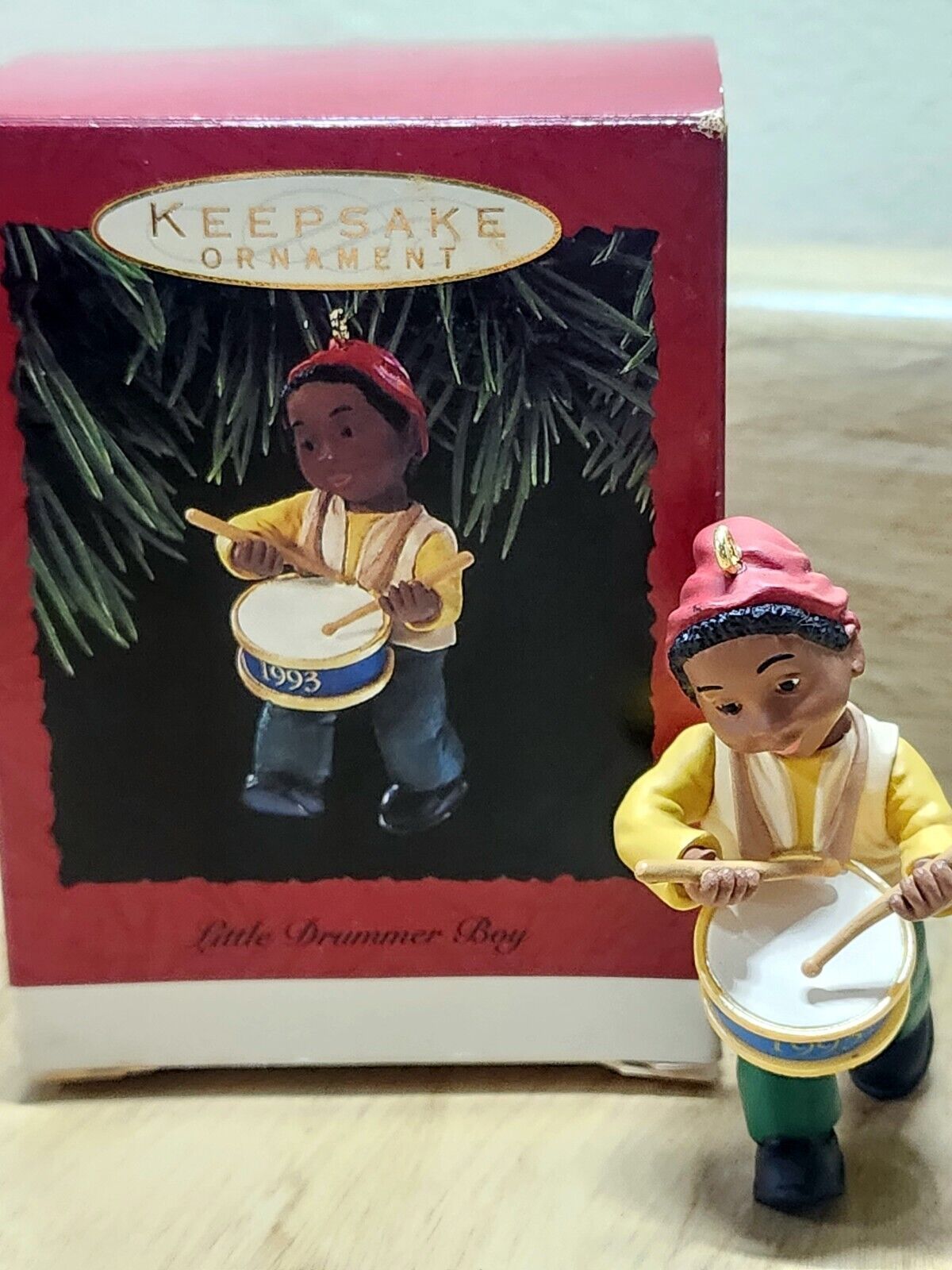 1993 Little Drummer Boy Hallmark Keepsake Ornament With Bot - $7.19