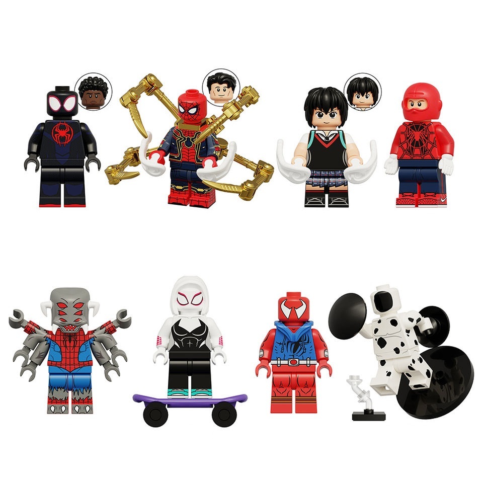 8pcs Spider-Man Across the Spider-Verse Gwen Stacy Spot Peni Parker ...