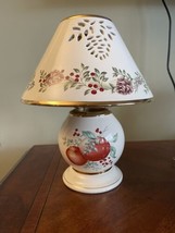 Lenox Holiday Candle Lamp w Shade 10&quot; Tall x 8&quot; Widest Boxwood Pine Will... - $17.72