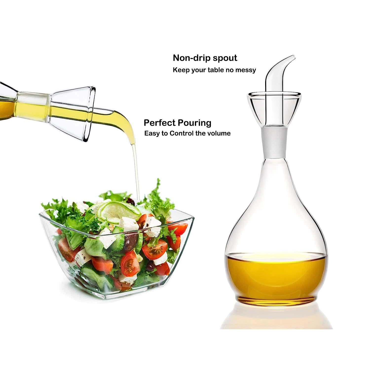 Olive Oil Dispenser 17 Oz And Oil Sprayer Bottle 100 Ml For Cooking Set -  Oil And Vinegar Cruet Bot