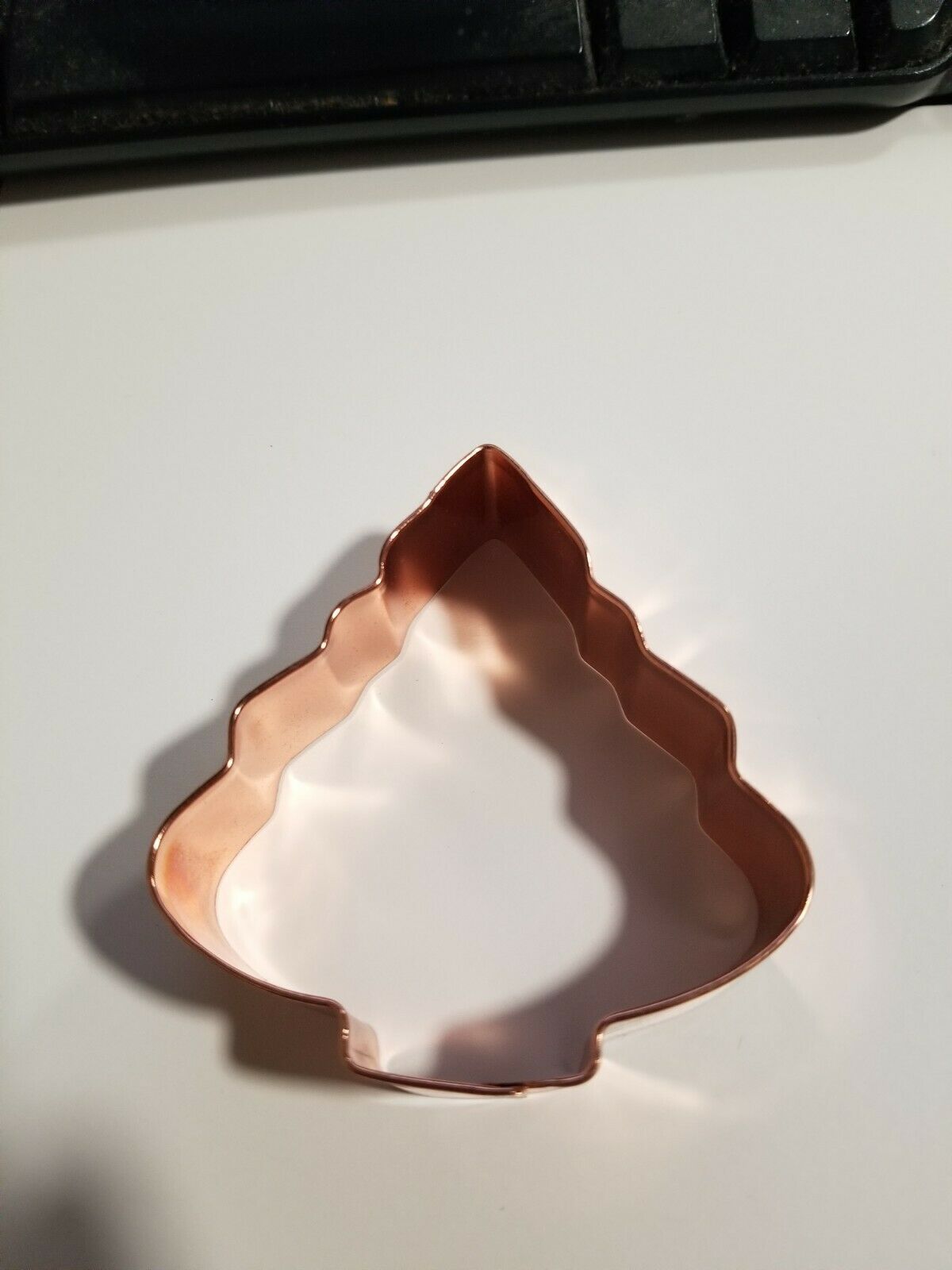 Primary image for Never Used - Crate And Barrel Copper Cookie Cutter - Christmas Tree Balsam 3"