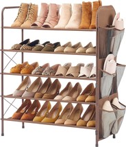  Tajsoon 4-Tier Freestanding Shoe Rack Organizer