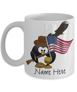 FUNNY PENGUIN Mug Patriot Gift Hillbilly Mug USA Proud Gift Patriot Coff... - $15.57