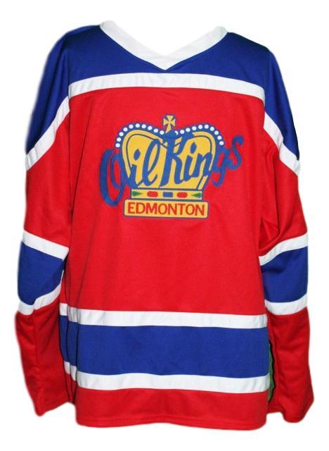 Edmonton oil kings retro hockey jersey red   1
