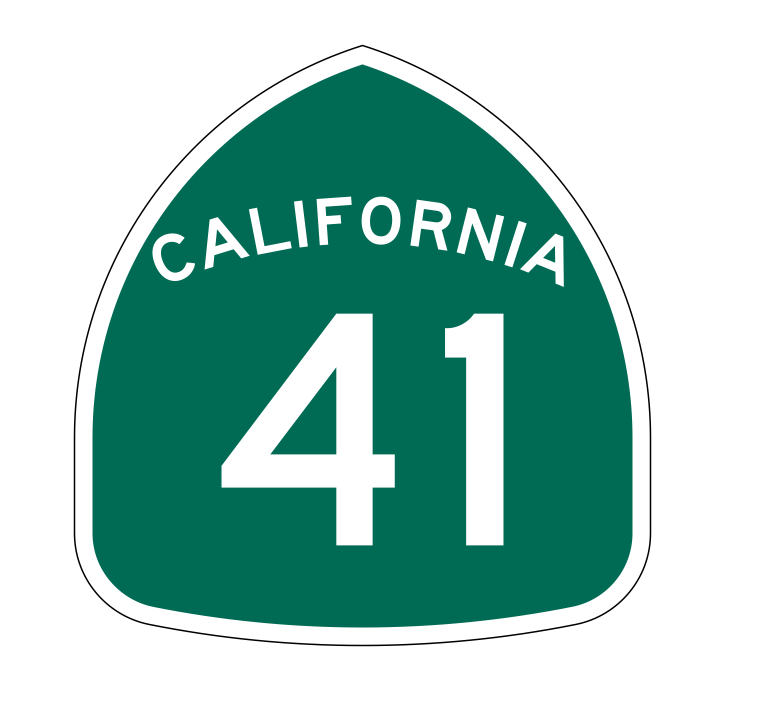 Primary image for California State Route 41 Sticker Decal R1143 Highway Sign