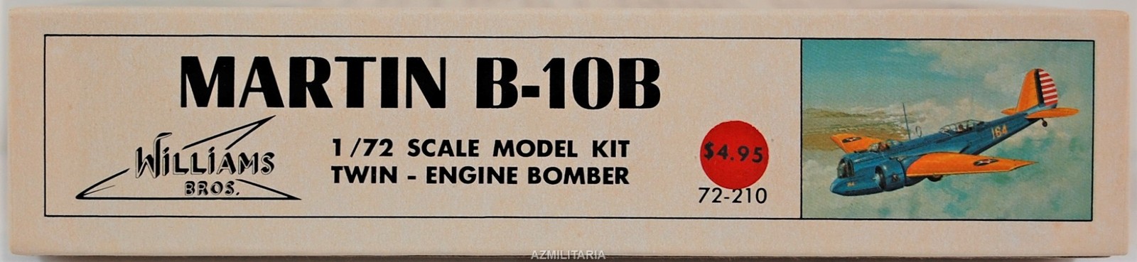 William Brothers Martin-B-10B 1/72 Scale Model Kit Twin-Engine Bomber ...