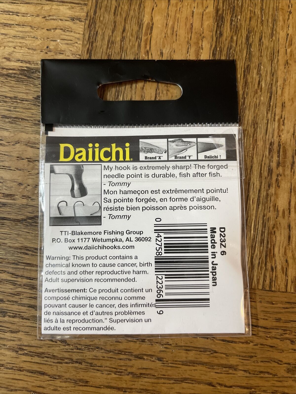 Daiichi Baitholder Hook Size 6