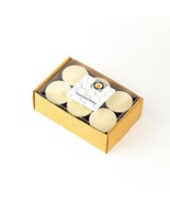 48 Natural White Unscented Beeswax Tea Light Candles, Cotton Wick, Alumi... - $44.00