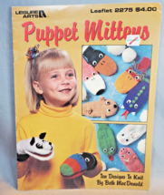 Puppet Mittens Leisure Arts Leaflet 2275 Ten Designs To Knit 1992 Beth M... - $8.86