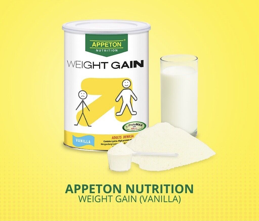 Appeton Nutrition Weight Gain Powder Adults Vanilla Flavor 900g DHL ...