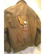 Classic Harley Davidson Brown Leather Jacket (Men&#39;s 42R) - $242.75