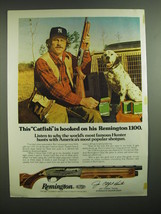 1977 Remington 1100 Shotgun Ad - Jim Catfish Hunter - This Catfish is hooked  - $14.99