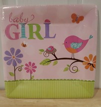 2 Pkgs - Tweet Baby Girl - Birds & Butterfly Baby Shower 10 1/4" Square Plates - $8.79
