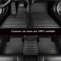 Striped Pu Leather Car Floor Mat for BMW E90 3 Series Year - $163.41