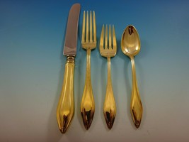 Mary Chilton Gold by Towle Sterling Silver Flatware Set For 6 Service Ve... - $2,079.00