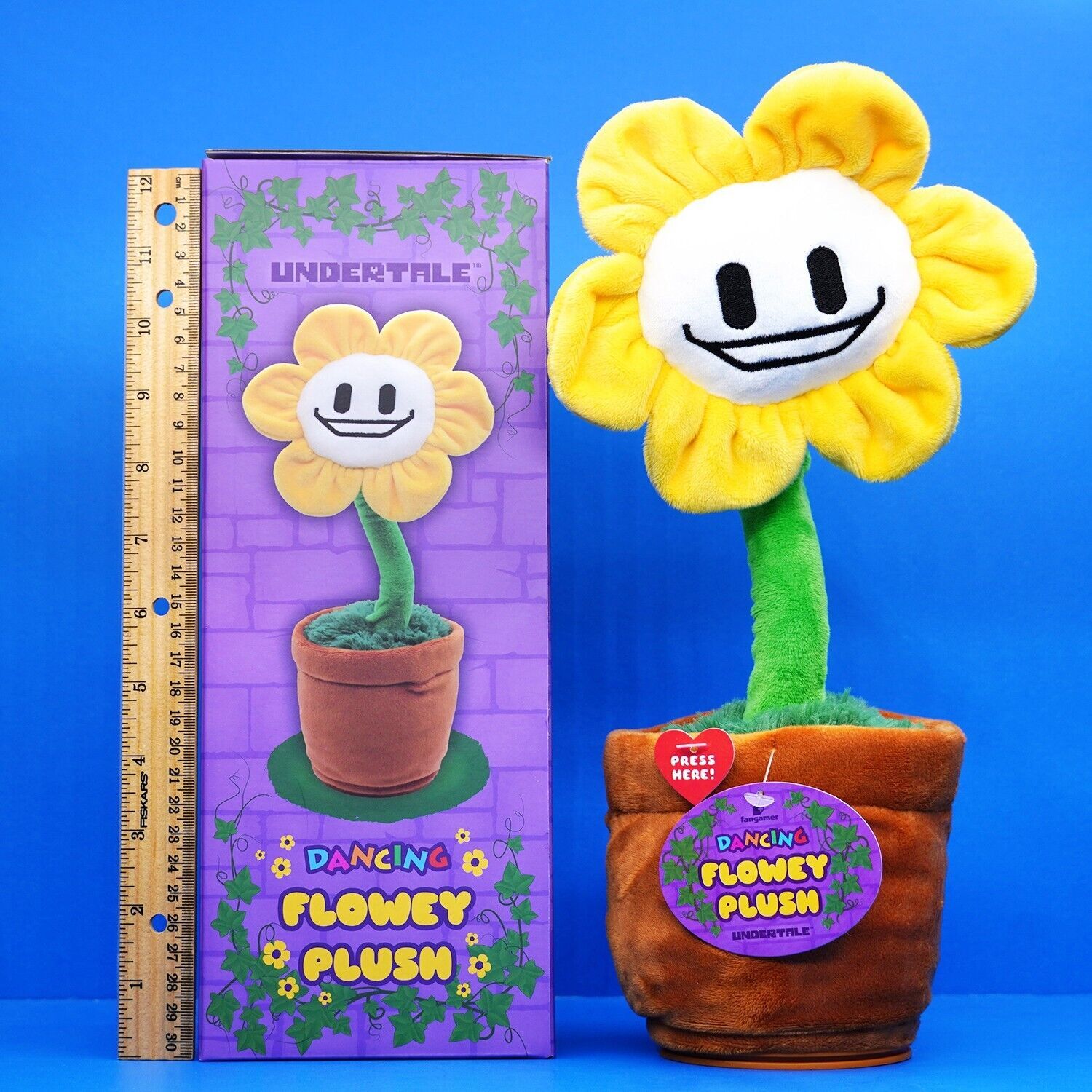 Undertale Musical Dancing Flowey Plush Figure 14” Official Plushie